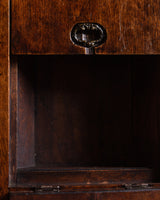 Pierced Card Suit Occasional Table w/ Storage Top, Italy, 1920's