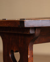 Pierced Card Suit Occasional Table w/ Storage Top, Italy, 1920's