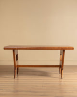 Luigi Scremin Sculptural Wood Dining Table, Italy, 1930s