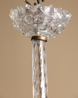 Barovier & Toso Rostrato Murano Glass Chandelier, Italy, 1940s