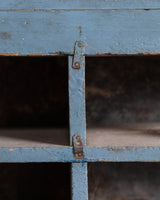 19th Century 10ft Blue Painted American General Store Cabinet / Shelving Unit - Lone Fox