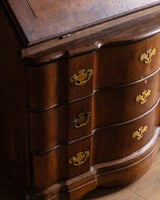 19th Century Danish Oak 2 Piece Secretary Cabinet - Lone Fox