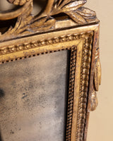 19th Century French Louis XVI Style Giltwood Trumeau Mirror - Lone Fox