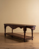 19th Century Hand Carved French Drapers Table w/ Drawer - Lone Fox