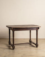 19th Century Italian Farmhouse Plank Top Dining Table - Lone Fox