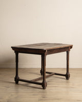19th Century Italian Farmhouse Plank Top Dining Table - Lone Fox