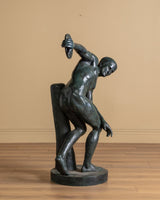 54" Cast Bronze Discus Thrower Sculpture, Europe, Early 20th Century - Lone Fox