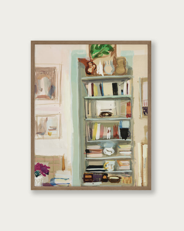 "Bookshelf" Art Print