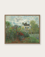 "A Corner of the Garden with Dahlias" Art Print - Lone Fox