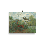 "A Corner of the Garden with Dahlias" Art Print - Lone Fox