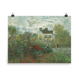 "A Corner of the Garden with Dahlias" Art Print - Lone Fox