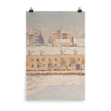 "A Winter Scene" Art Print - Lone Fox