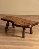 Adirondack Live Edge Coffee Table, France, 1970's - Lone Fox