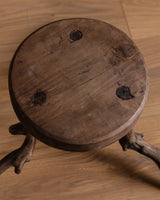 Alpine Vine Wood Stool, Switzerland, 1960s - Lone Fox