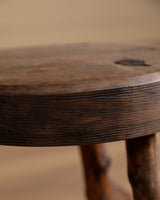 Alpine Vine Wood Stool, Switzerland, 1960s - Lone Fox