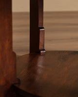Amsterdam School Dutch Art Deco Oak Side Table, Netherlands, 1920s - Lone Fox