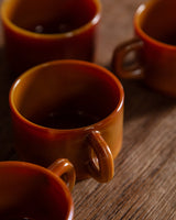 Arcopal Volcan Espresso Cups, France, 1970s (Set of 4) - Lone Fox
