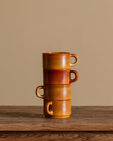 Arcopal Volcan Espresso Cups, France, 1970s (Set of 4) - Lone Fox