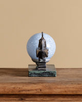 Art Deco Bird & Mottled Glass Table Lamp, France, 1930's - Lone Fox