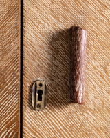 Art Deco Cerused Oak Four Door Hutch, France, 1940s - Lone Fox