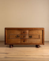 Art Deco Mahogany Sideboard Attributed to Gaston Poisson, France, 1940's - Lone Fox