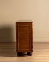 Art Deco Mahogany Sideboard Attributed to Gaston Poisson, France, 1940's - Lone Fox