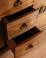 Art Deco Mahogany Sideboard Attributed to Gaston Poisson, France, 1940's - Lone Fox