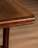 Art Deco Oak Dining Table / Desk Manner of Charles Dudouyt, France, 1940s - Lone Fox