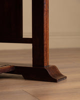 Art Deco Oak Dining Table / Desk Manner of Charles Dudouyt, France, 1940s - Lone Fox