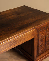 Art Deco Oak Executive Desk by Charles Dudouyt, France, 1940's - Lone Fox