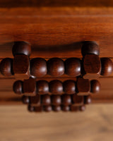Art Deco Oak Paneled Door Sideboard w/ Turned Wood Pulls, France, 1940's - Lone Fox