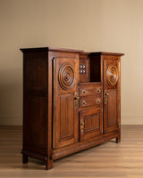 Art Deco Walnut Cabinet Manner of Charles Dudouyt, France, 1940s - Lone Fox