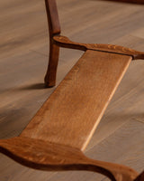 Art Nouveau Oak Writing Table with Cabriole Legs, Early 20th Century - Lone Fox