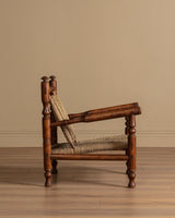 Audoux & Minet Beech and Rope Lounge Chair, France, 1950s (2 Available) - Lone Fox