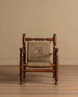 Audoux & Minet Beech and Rope Lounge Chair, France, 1950s (2 Available) - Lone Fox