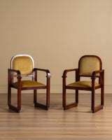 Austrian Secessionist Style Mahogany Chair, Vienna, 1920's (2 Available) - Lone Fox