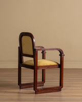 Austrian Secessionist Style Mahogany Chair, Vienna, 1920's (2 Available) - Lone Fox