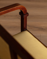 Austrian Secessionist Style Mahogany Settee, Vienna, 1920's - Lone Fox