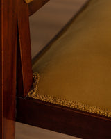 Austrian Secessionist Style Mahogany Settee, Vienna, 1920's - Lone Fox