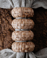 Basketwoven Napkin Rings (Set of 4) - Lone Fox