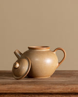 Bisque Speckled Stoneware Teapot, France, 1970s - Lone Fox