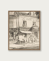 "Bookstore Au Singe qui lit in Paris" Art Print - Lone Fox