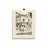 "Bookstore Au Singe qui lit in Paris" Art Print - Lone Fox