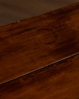 Brutalist Gouge Carved Mortise & Tenon Dining Set, France, 1940's (7 Pieces) - Lone Fox