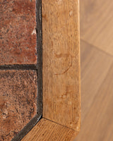 Brutalist Oak & Tile Eight Sided Coffee Table, France, 1960's - Lone Fox
