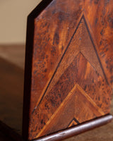 Burl Wood Inlaid Folding Book Troft, Europe, Early 20th Century - Lone Fox