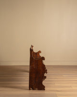 Carved Wood Scroll-Arm Bench, Belgium, Late 19th Century - Lone Fox