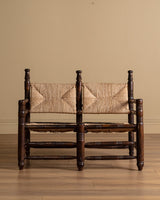 Charles Dudouyt Rope and Wood Bench, France, 1940s - Lone Fox