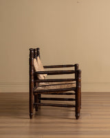 Charles Dudouyt Rope and Wood Bench, France, 1940s - Lone Fox