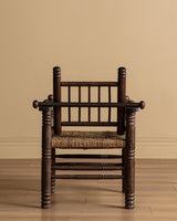 Charles Dudouyt Wood and Rope Armchair, France, 1950s - Lone Fox